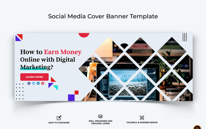 Digital Marketing Facebook Cover Banner Design-07 Social Media