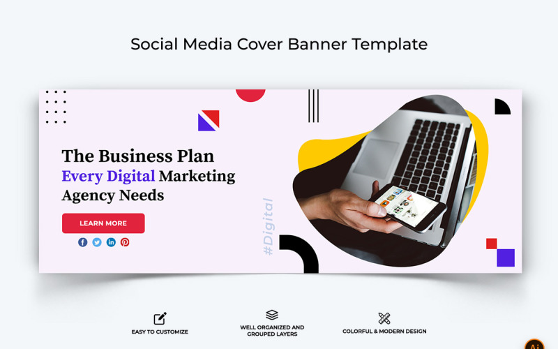 Digital Marketing Facebook Cover Banner Design-10 Social Media