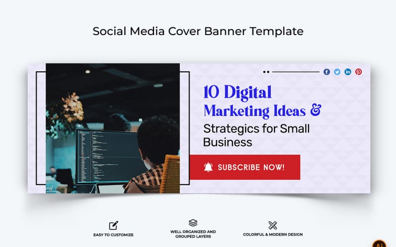 Digital Marketing Facebook Cover Banner Design-11 Social Media