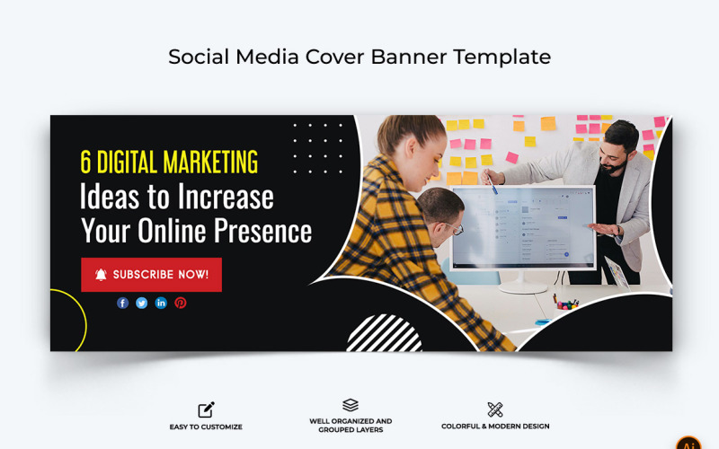 Digital Marketing Facebook Cover Banner Design-15 Social Media