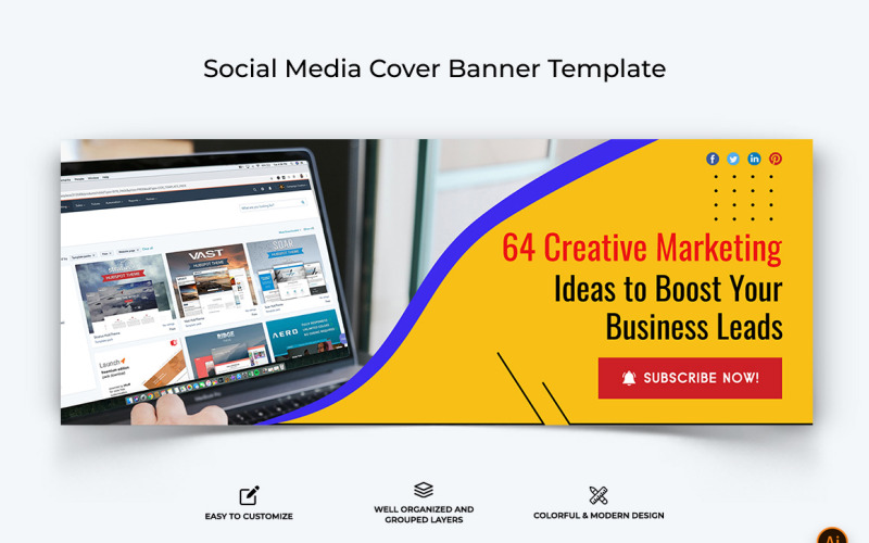 Digital Marketing Facebook Cover Banner Design-16 Social Media
