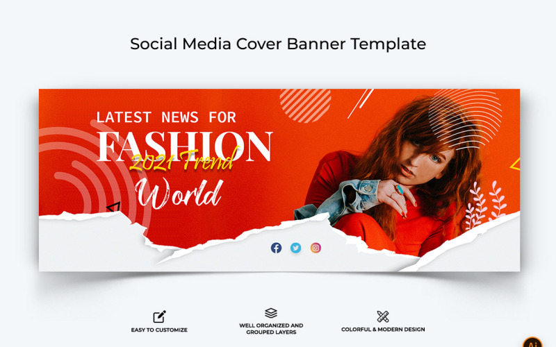 Fashion Facebook Cover Banner Design-04 Social Media