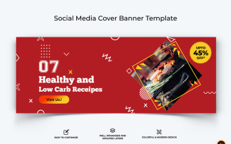 Food and Restaurant Facebook Cover Banner Design-04