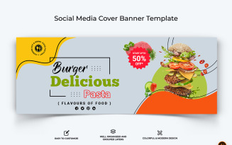 Food and Restaurant Facebook Cover Banner Design-11