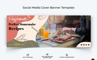 Food and Restaurant Facebook Cover Banner Design-26