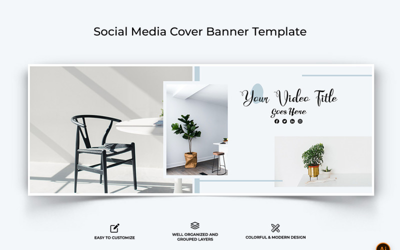 Interior Minimal Facebook Cover Banner Design-03 Social Media