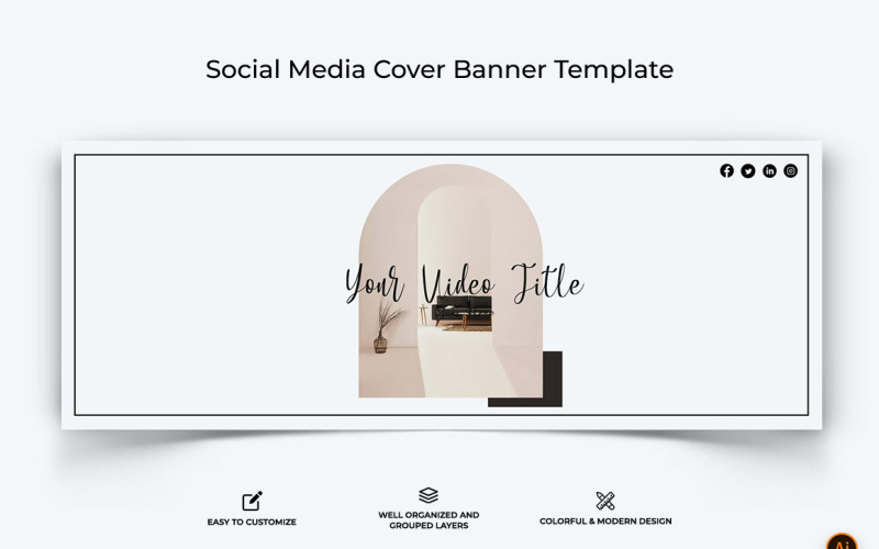 Interior Minimal Facebook Cover Banner Design-05 Social Media