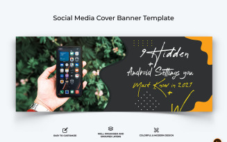 Mobile Tips Facebook Cover Banner Design-14