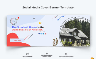 Architecture Facebook Cover Banner Design Template-004