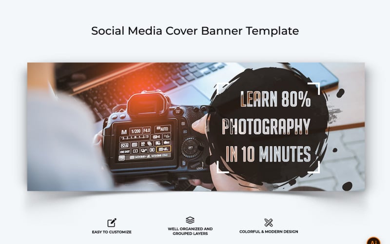 Photography Facebook Cover Banner Design-02 Social Media