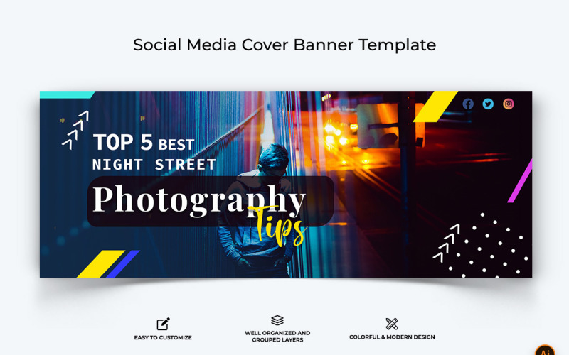 Photography Facebook Cover Banner Design-04 Social Media
