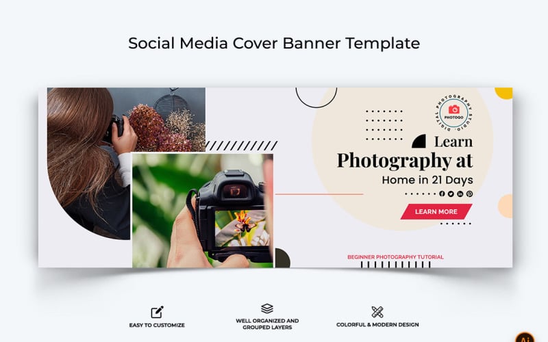 Photography Facebook Cover Banner Design-09 Social Media