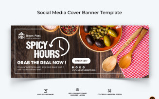 Restaurant and Food Facebook Cover Banner Design-16