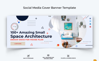 Architecture Facebook Cover Banner Design Template-010