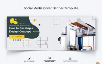 Architecture Facebook Cover Banner Design Template-011