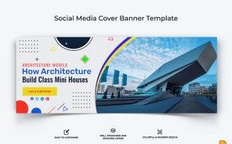 Architecture Facebook Cover Banner Design Template-015