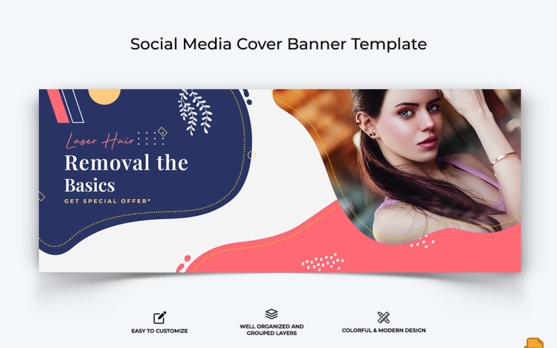Beauty Tips Facebook Cover Banner Design-004 Social Media