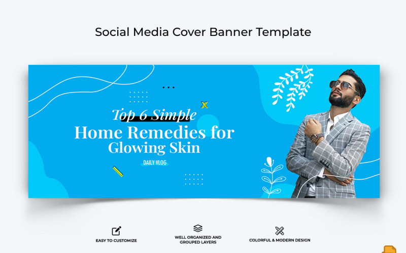 Beauty Tips Facebook Cover Banner Design-011 Social Media