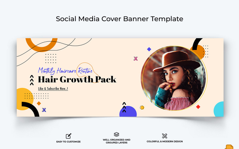 Beauty Tips Facebook Cover Banner Design-016 Social Media