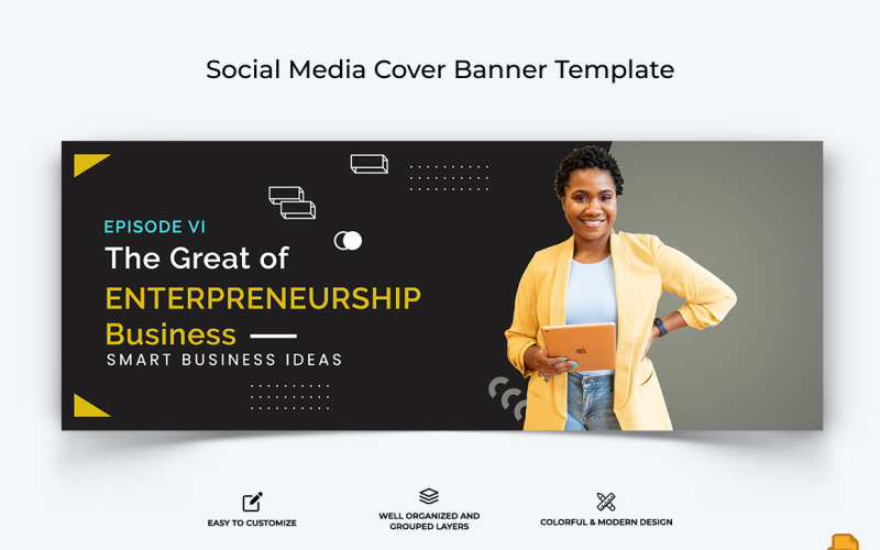 Business Services Facebook Cover Banner Design-034 Social Media