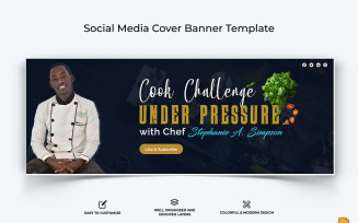 Chef Cooking Facebook Cover Banner Design-002