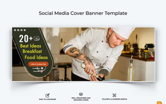 Chef Cooking Facebook Cover Banner Design-007