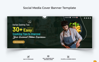 Chef Cooking Facebook Cover Banner Design-008