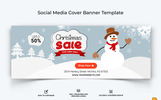 Christmas Sale Facebook Cover Banner Design-006