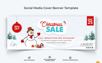 Christmas Sale Facebook Cover Banner Design-009