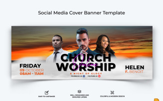 Church Speech Facebook Cover Banner Design-005