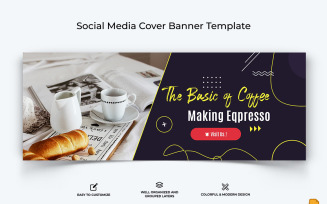 Coffee Making Facebook Cover Banner Design-006
