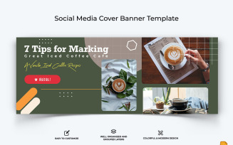 Coffee Making Facebook Cover Banner Design-008