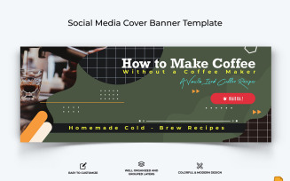 Coffee Making Facebook Cover Banner Design-009