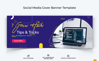 Computer Tricks and Hacking Facebook Cover Banner Design-004