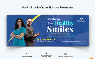 Dental Care Facebook Cover Banner Design-003