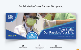Dental Care Facebook Cover Banner Design-007