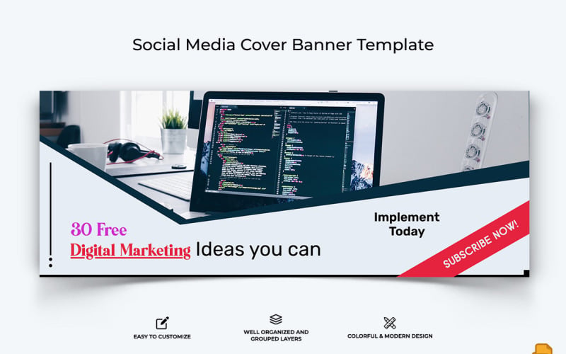 Digital Marketing Facebook Cover Banner Design-012 Social Media