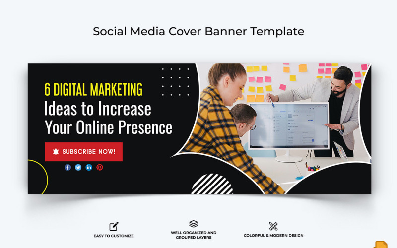 Digital Marketing Facebook Cover Banner Design-015 Social Media
