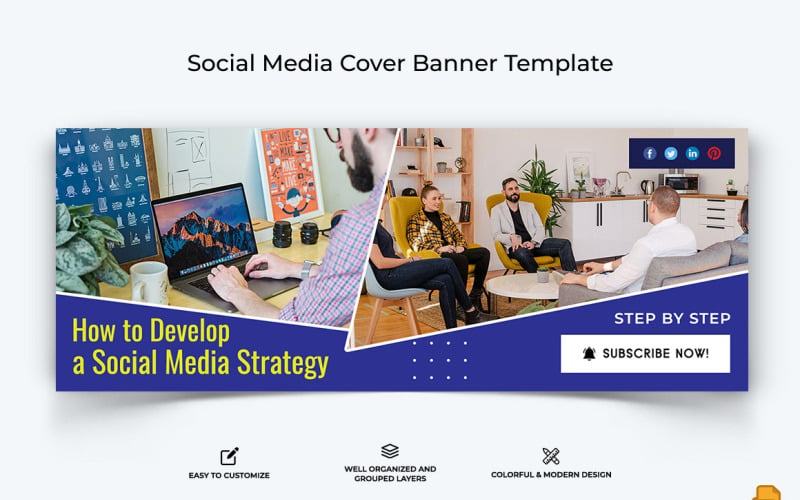 Digital Marketing Facebook Cover Banner Design-019 Social Media