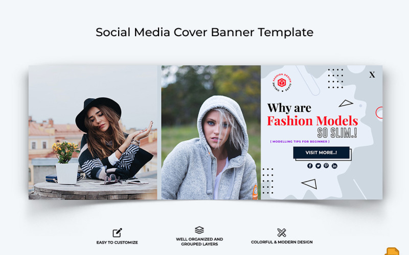Fashion Facebook Cover Banner Design-013 Social Media