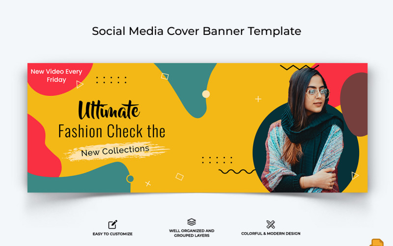 Fashion Facebook Cover Banner Design-020 Social Media