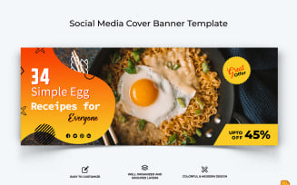 Food and Restaurant Facebook Cover Banner Design-003