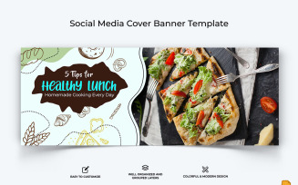 Food and Restaurant Facebook Cover Banner Design-023
