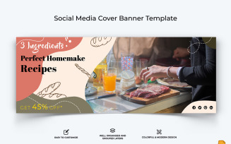 Food and Restaurant Facebook Cover Banner Design-026