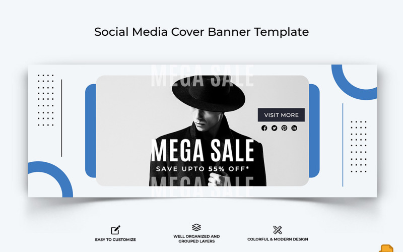 Sale Offers Facebook Cover Banner Design-007 Social Media