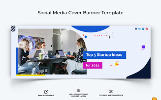 Startups Business Facebook Cover Banner Design-001