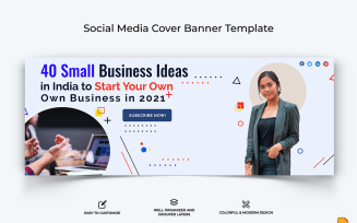 Startups Business Facebook Cover Banner Design-007