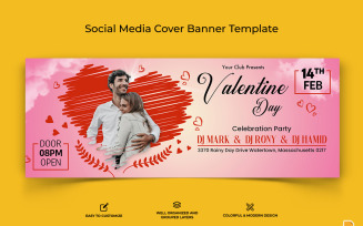 Valentines Day Facebook Cover Banner Design-001
