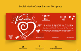 Valentines Day Facebook Cover Banner Design-004