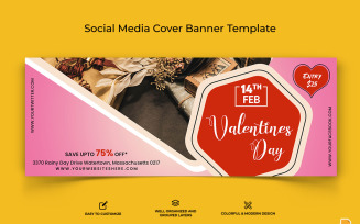 Valentines Day Facebook Cover Banner Design-007